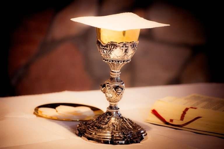 What do I do if I drop the Eucharist?