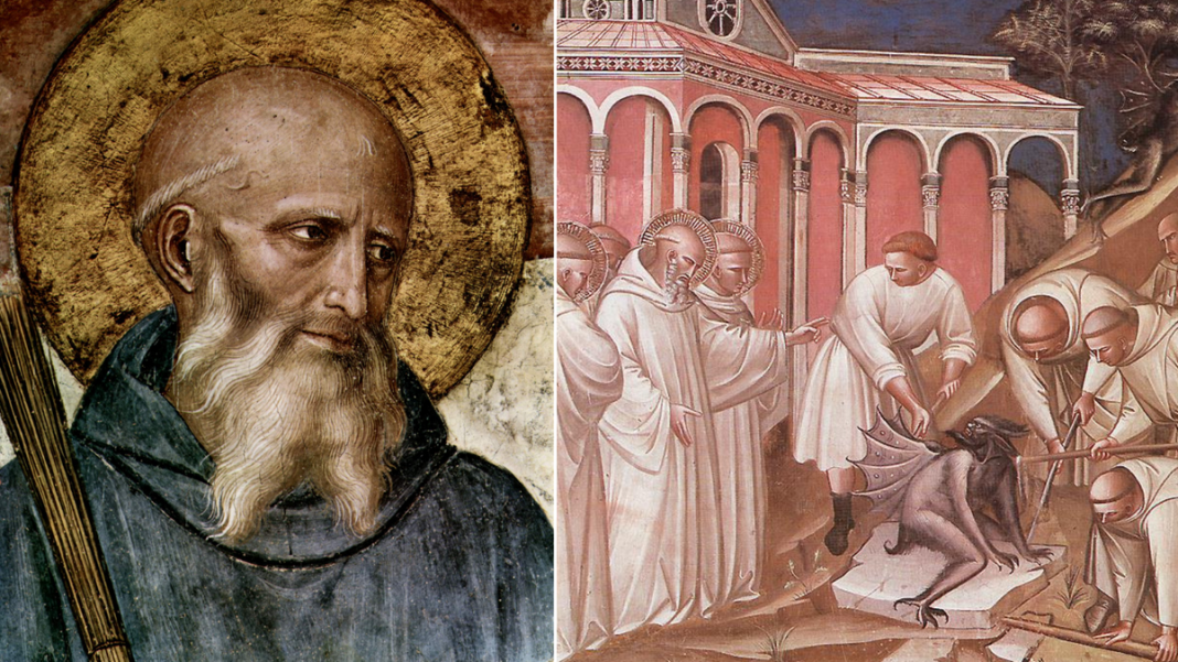 Goretti--14- Prayer of Saint Benedict of Nursia